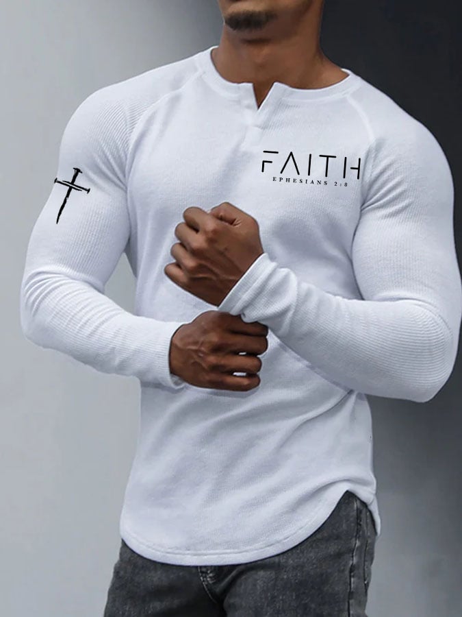 Men's Faith Printed Top