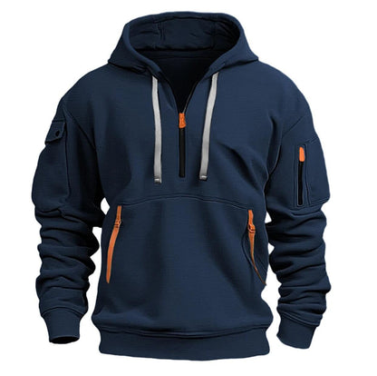Men's Pocket Pullover Sports Casual Jacket