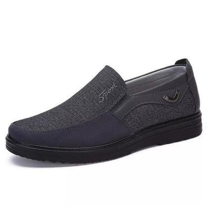 MEN'S EXTENDED WIDTH FOOT AND HEEL COMFORTABLE INSOLE NON-SLIP SHOES