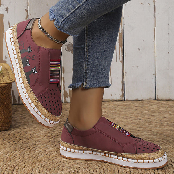 LAST DAY 70% OFF - Women Comfortable Hollow Lightweight Low Top Slip On