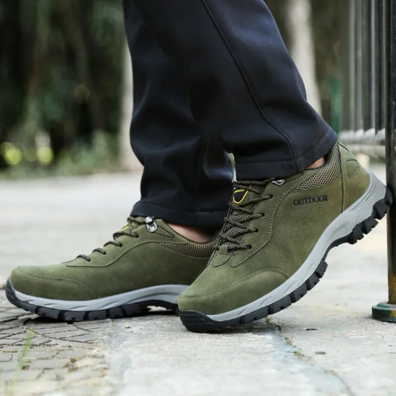 Men's Waterproof Breathable Lightweight Arch Support Hiking Shoes for Plantar Fasciitis