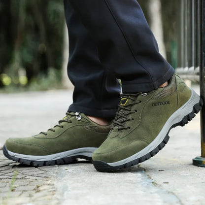 Men's Waterproof Breathable Lightweight Arch Support Hiking Shoes for Plantar Fasciitis