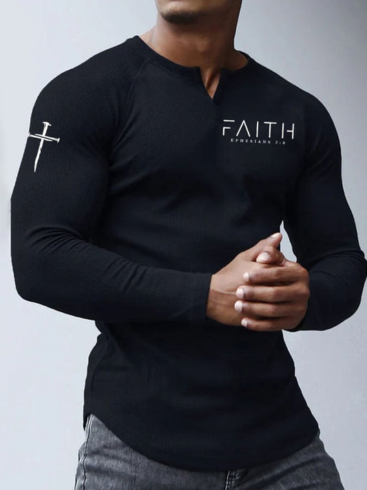 Men's Faith Printed Top