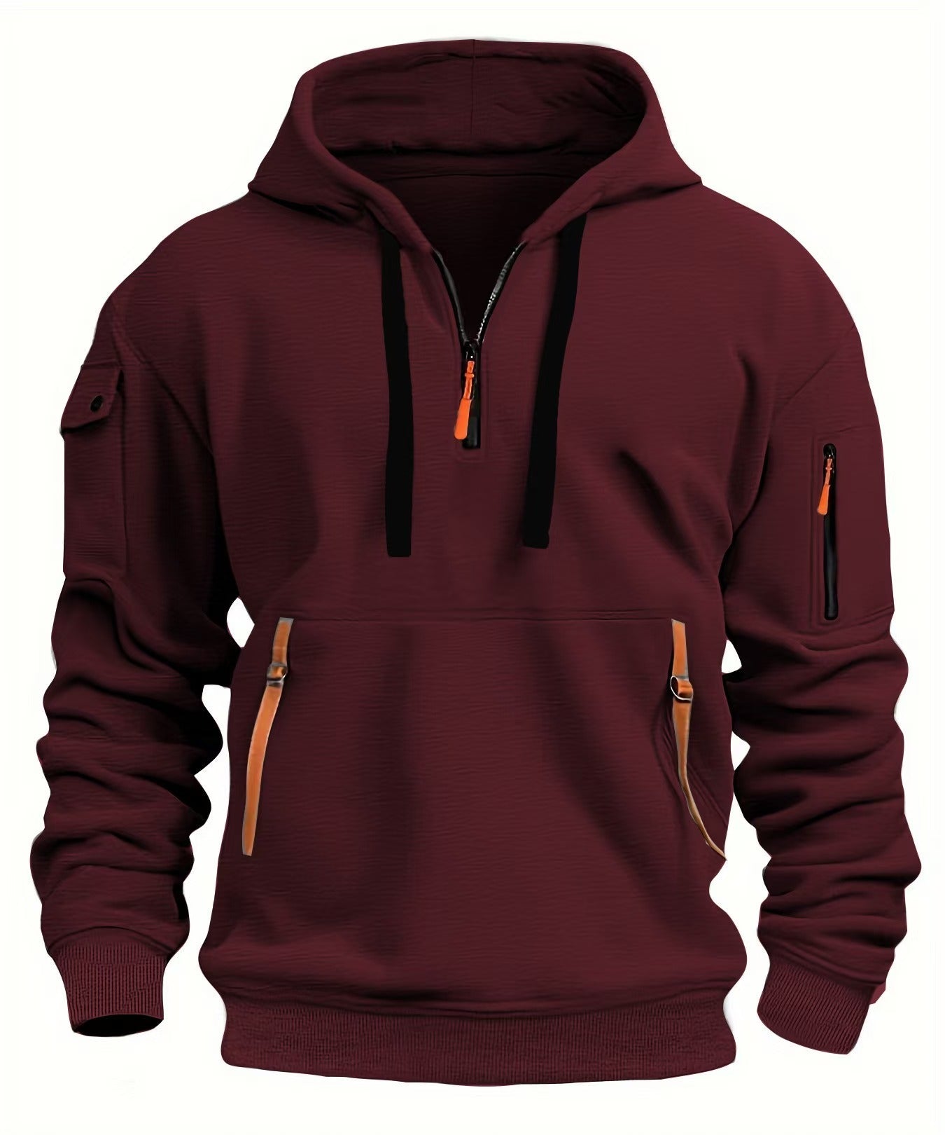 Men's Pocket Pullover Sports Casual Jacket