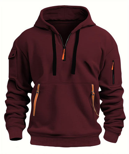 Men's Pocket Pullover Sports Casual Jacket