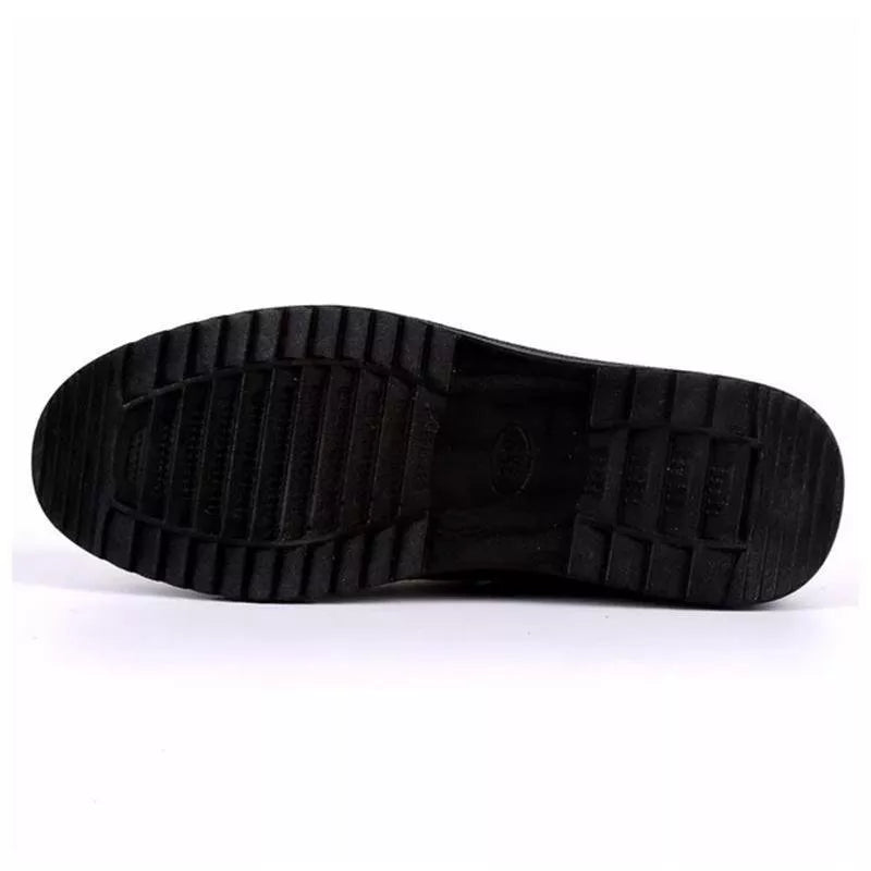 MEN'S EXTENDED WIDTH FOOT AND HEEL COMFORTABLE INSOLE NON-SLIP SHOES