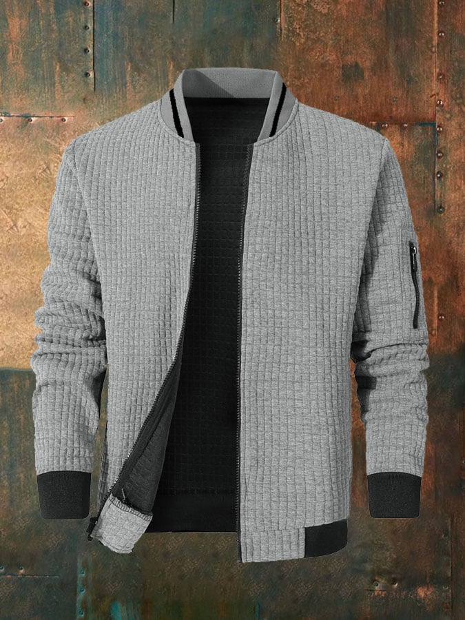 Men's Vintage Casual Zipper Jacket