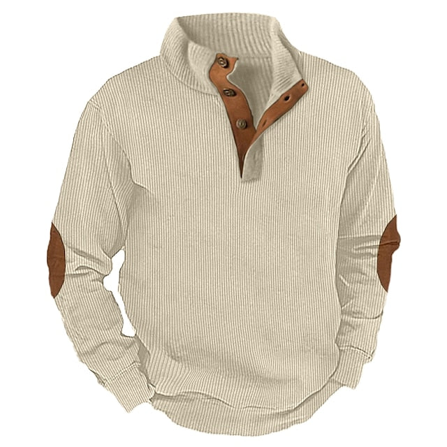 🔥Hot Sale 60% OFF🔥Men's Outdoor Casual Stand Collar Long Sleeve Sweatshirt