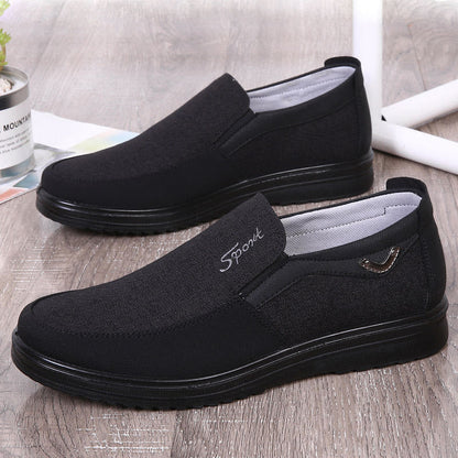 MEN'S EXTENDED WIDTH FOOT AND HEEL COMFORTABLE INSOLE NON-SLIP SHOES